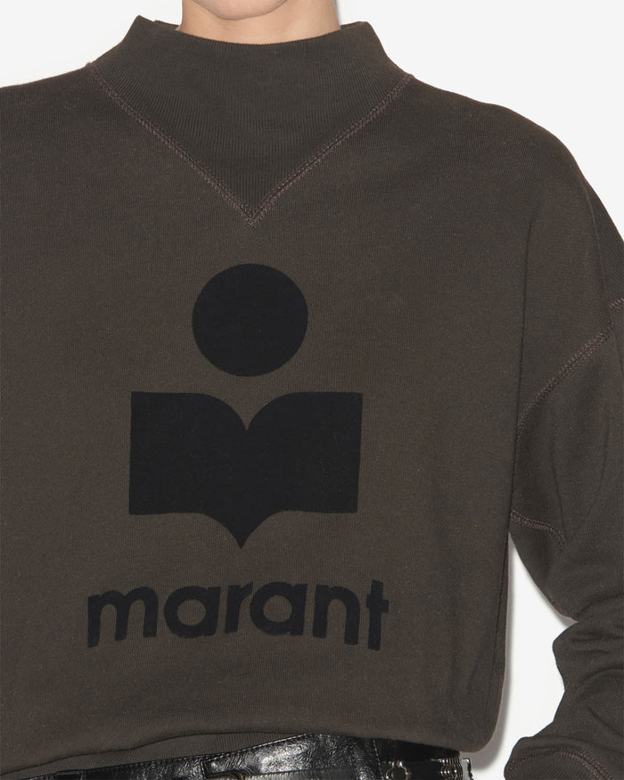 Isabel Marant Sweatshirt Moby Femme Noir Délavé