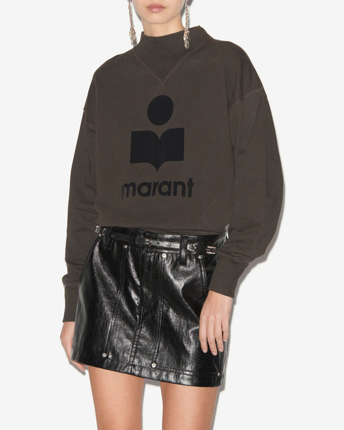 Isabel Marant Sweatshirt Moby Femme Noir Délavé
