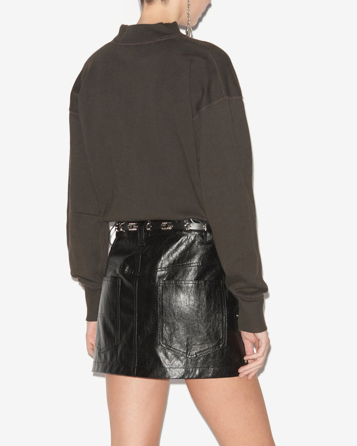 Isabel Marant Sweatshirt Moby Femme Noir Délavé
