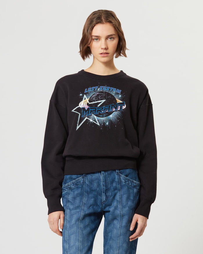 Isabel Marant Sweatshirt MOBYLI Femme Noir Délavé