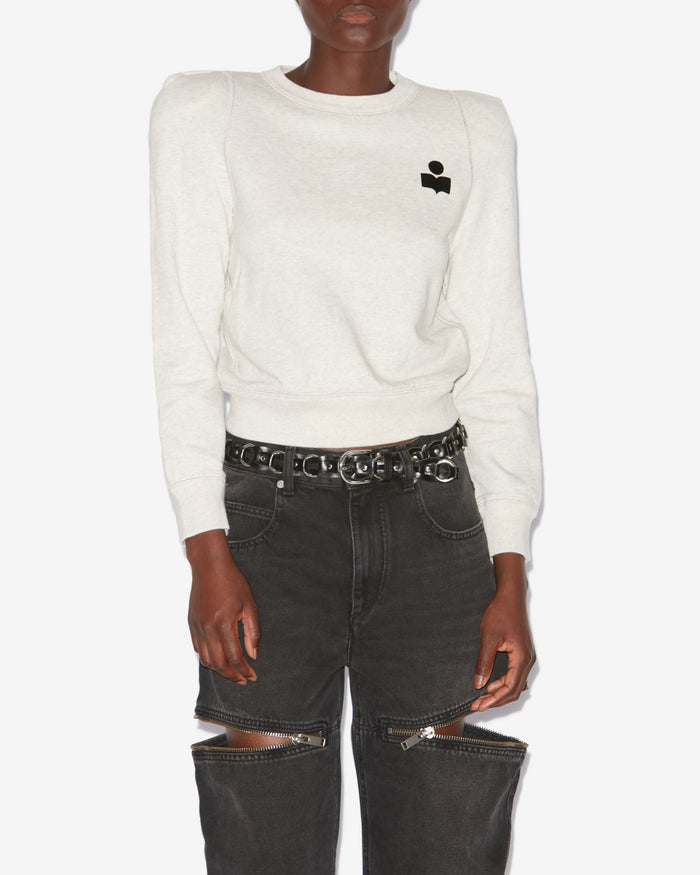 Isabel Marant Sweatshirt Prissa à Logo Femme écru