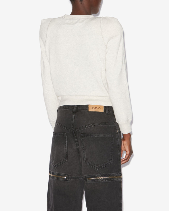 Isabel Marant Sweatshirt Prissa à Logo Femme écru