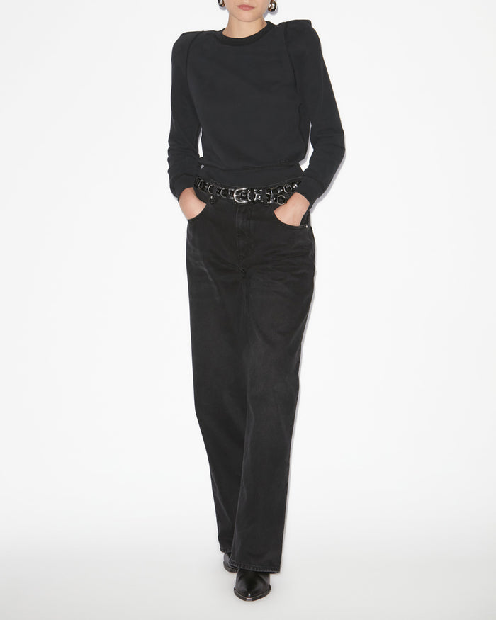 isabel marant Sweatshirt Prissa à logo Femme noir