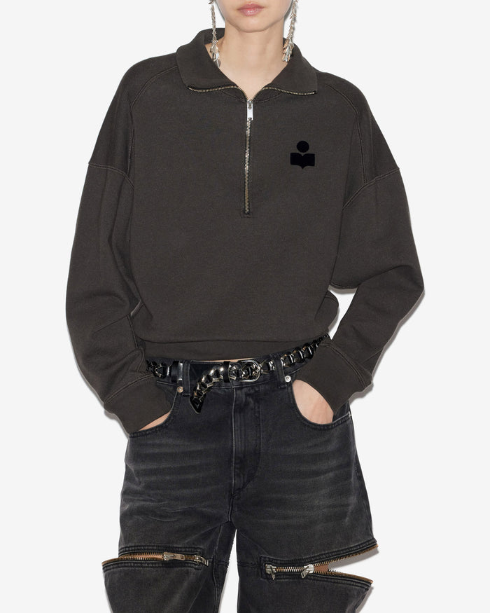 Isabel Marant Sweatshirt Ross Femme Noir Délavé
