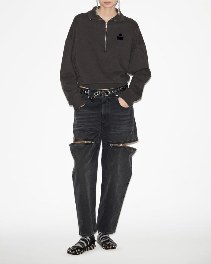 Isabel Marant Sweatshirt Ross Femme Noir Délavé