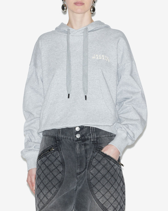 Isabel Marant Sweatshirt Sylla à Logo Femme Gris
