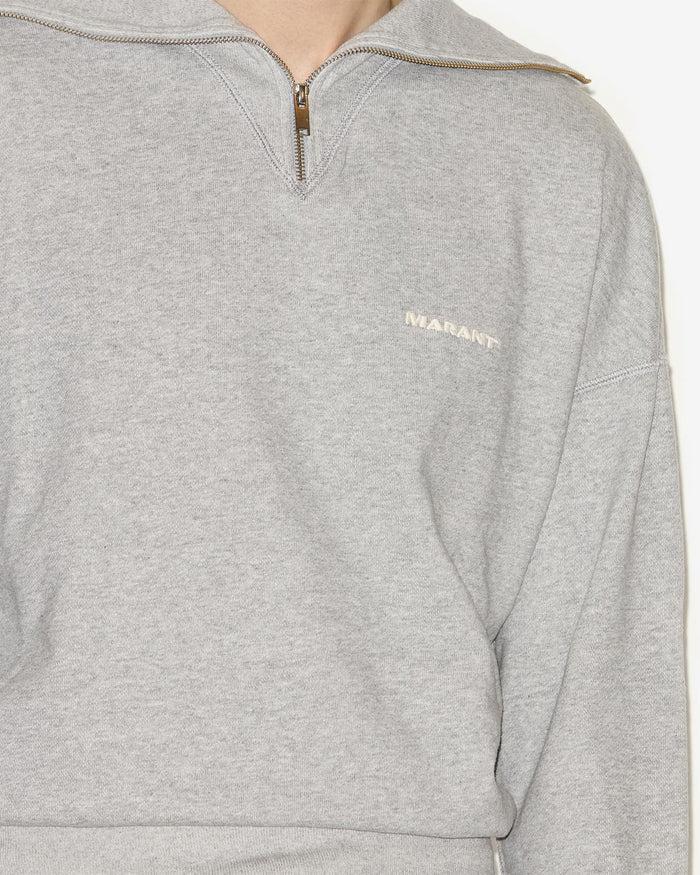 Isabel Marant Sweatshirt Weloyan à Logo Homme Gris