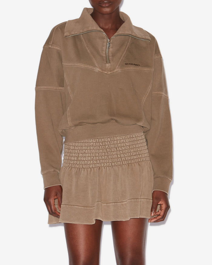 Isabel Marant SWEATSHIRT YAELE Femme Kaki