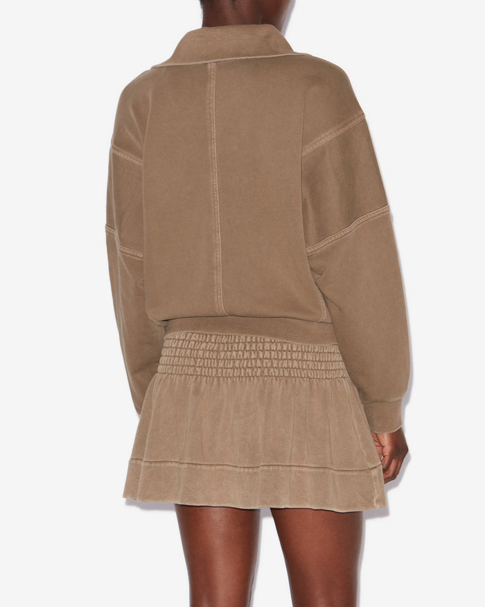 Isabel Marant SWEATSHIRT YAELE Femme Kaki