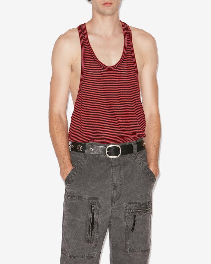 Isabel Marant T-SHIRT DARIUS Homme Rouge
