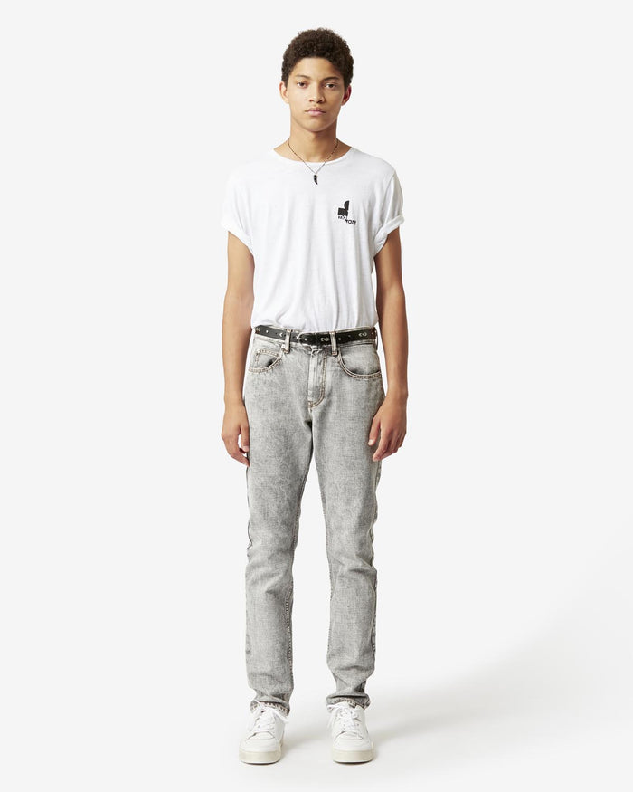 Isabel Marant T-Shirt Et Logo Zafferh Homme Blanc
