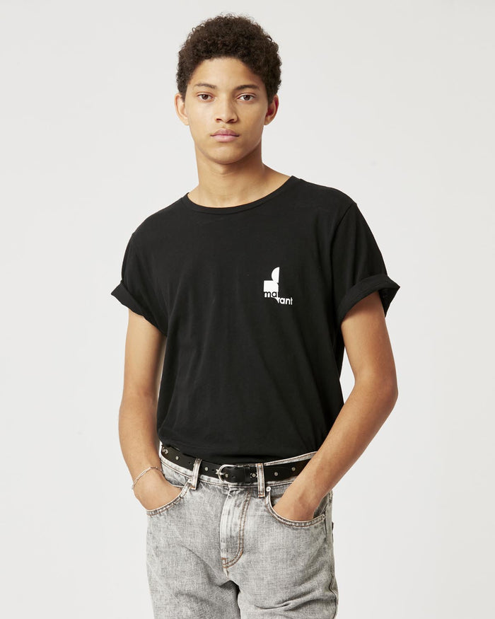 Isabel Marant T-Shirt Et Logo Zafferh Homme Noir