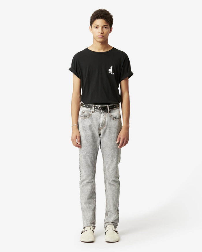 Isabel Marant T-Shirt Et Logo Zafferh Homme Noir