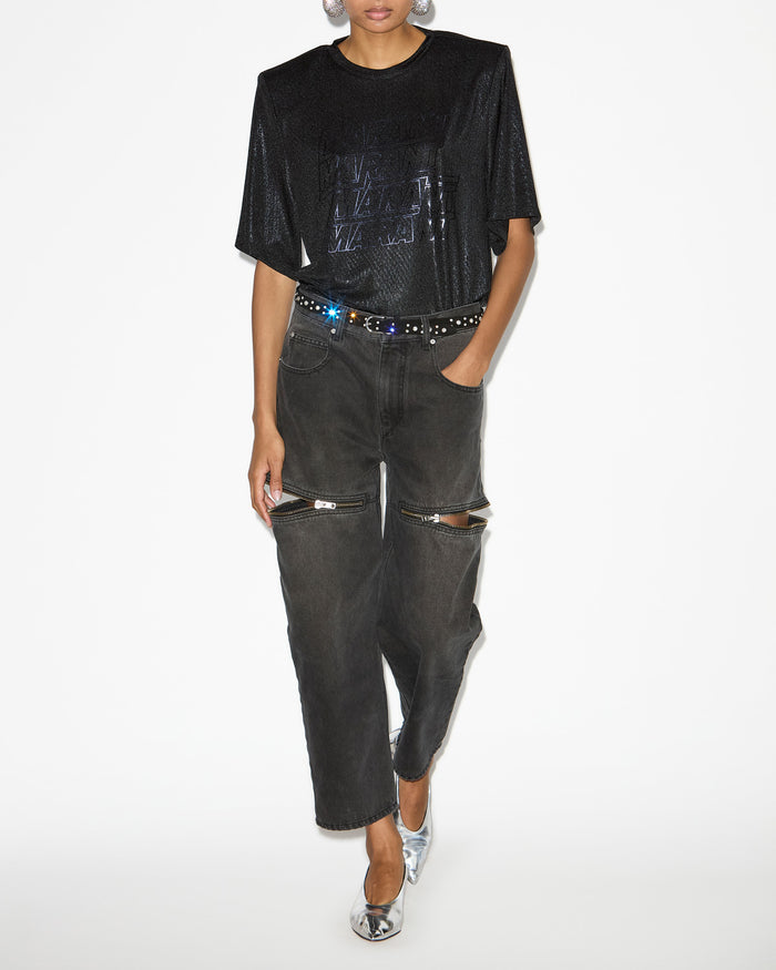 isabel marant T-shirt Freya Femme noir
