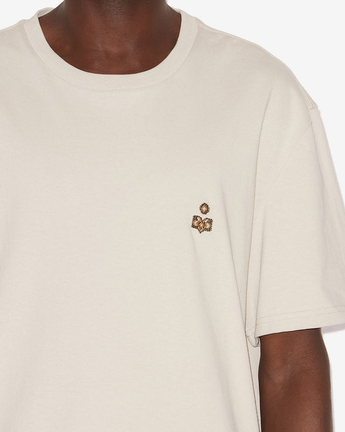 Isabel Marant T-SHIRT HUGO Homme écru