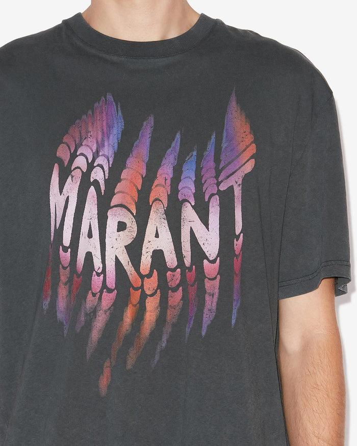 Isabel Marant T-SHIRT HUGO Homme Noir Délavé