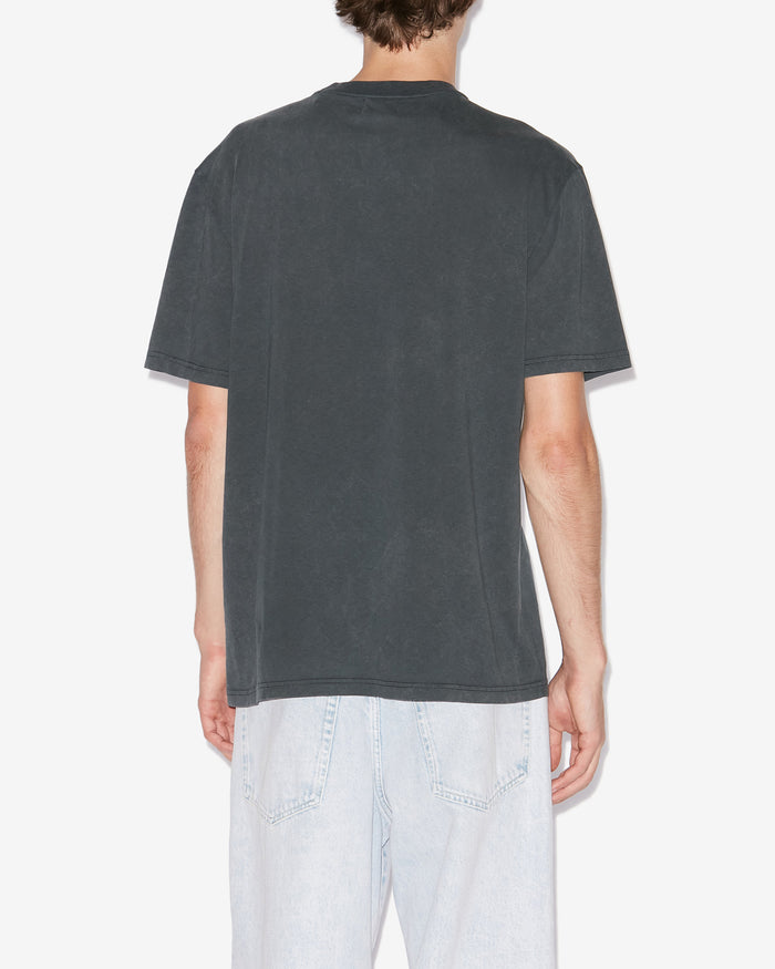Isabel Marant T-SHIRT HUGO Homme Noir Délavé