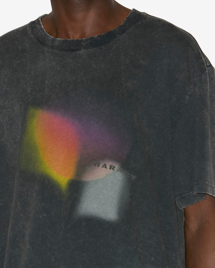 Isabel Marant T-SHIRT HUGO Homme Noir Délavé