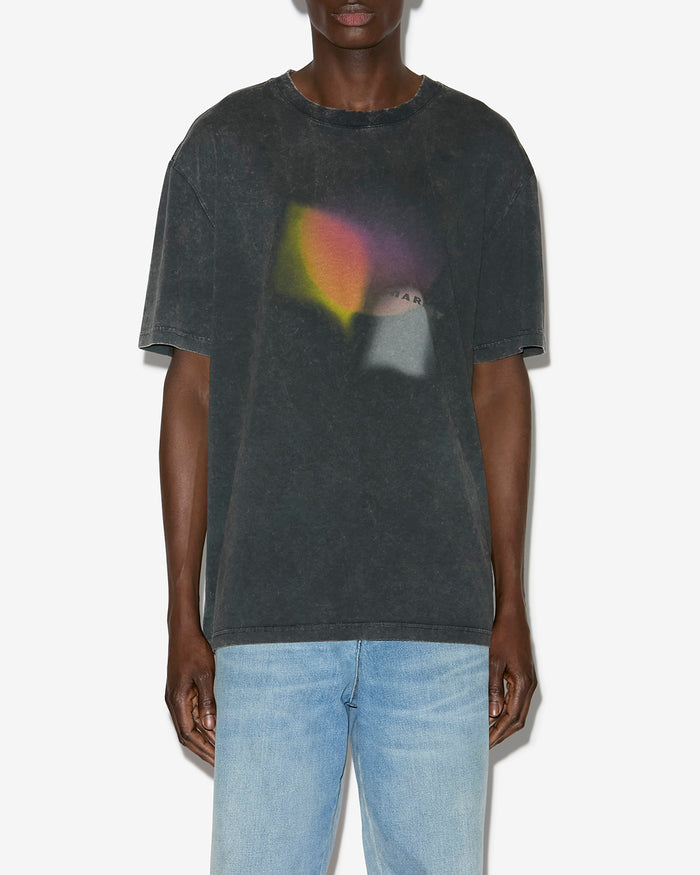 Isabel Marant T-SHIRT HUGO Homme Noir Délavé