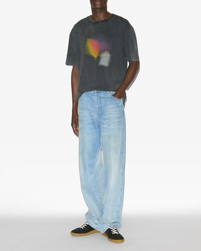 isabel marant T-SHIRT HUGO Homme noir délavé