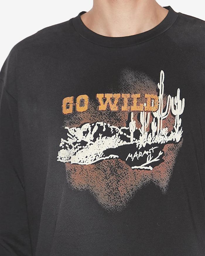 Isabel Marant T-SHIRT LEILOHA Homme Noir Délavé