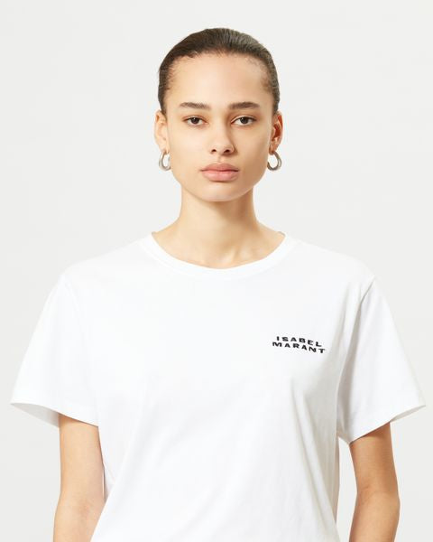 Isabel Marant T-Shirt Logo Vidal Femme Blanc