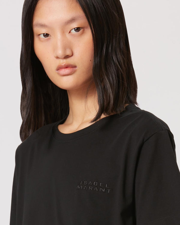 Isabel Marant T-Shirt Logo Vidal Femme Noir