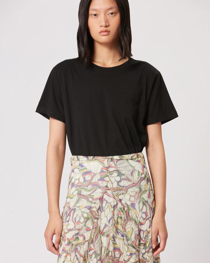 Isabel Marant T-Shirt Logo Vidal Femme Noir