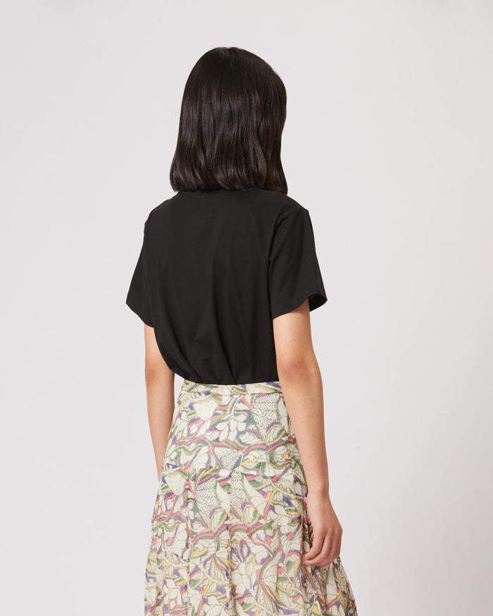 Isabel Marant T-Shirt Logo Vidal Femme Noir
