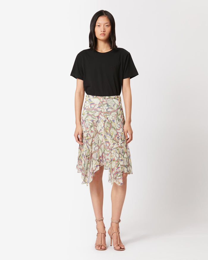 isabel marant T-Shirt Logo Vidal Femme noir