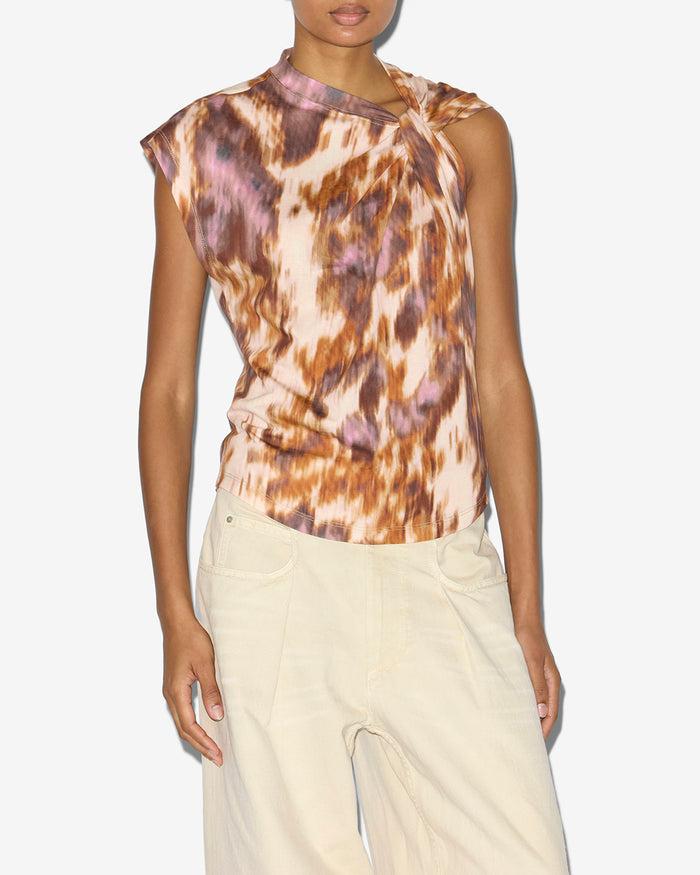 Isabel Marant T-SHIRT NAYDA Femme écru-ocre