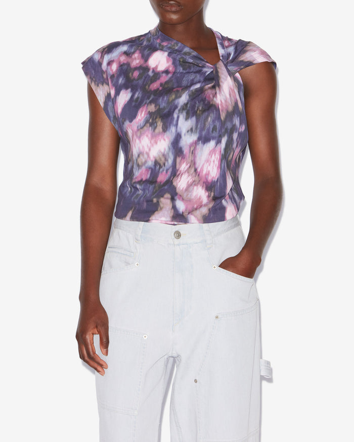 Isabel Marant T-SHIRT NAYDA Femme Violet-lilas
