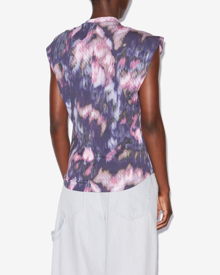 Isabel Marant T-SHIRT NAYDA Femme Violet-lilas