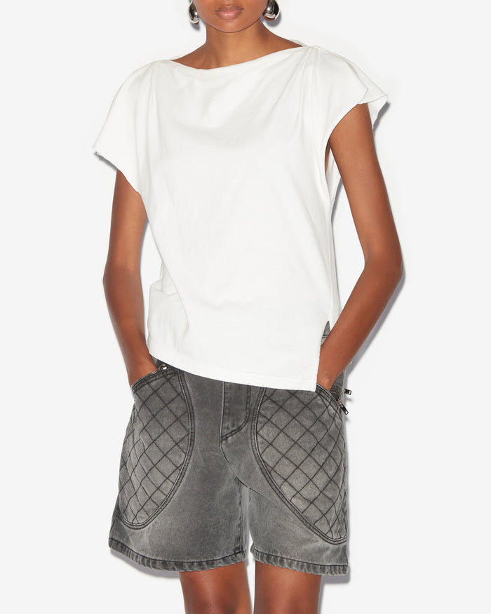 Isabel Marant T-Shirt Sebani Femme Blanc