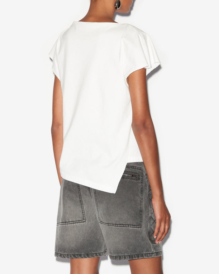 Isabel Marant T-Shirt Sebani Femme Blanc