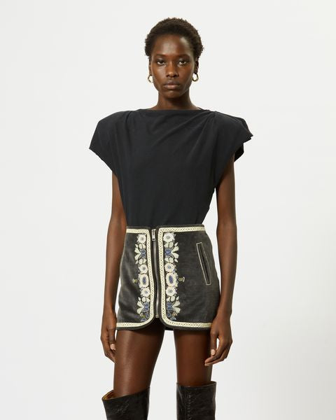 Isabel Marant T-Shirt Sebani Femme Noir
