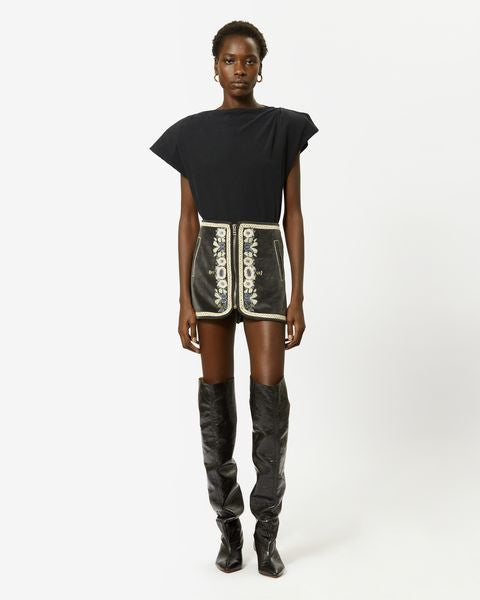 isabel marant T-Shirt Sebani Femme noir