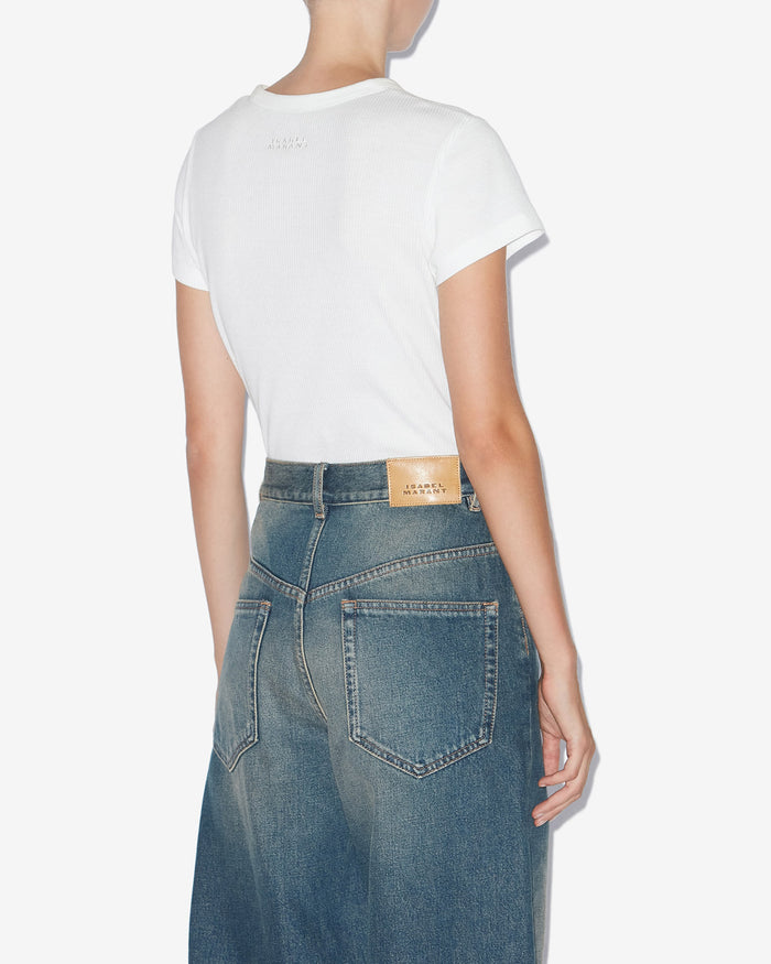 Isabel Marant T-SHIRT TAOMI Femme Blanc