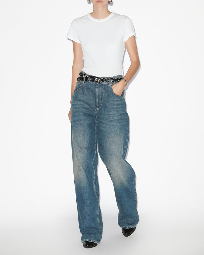 isabel marant T-SHIRT TAOMI Femme blanc