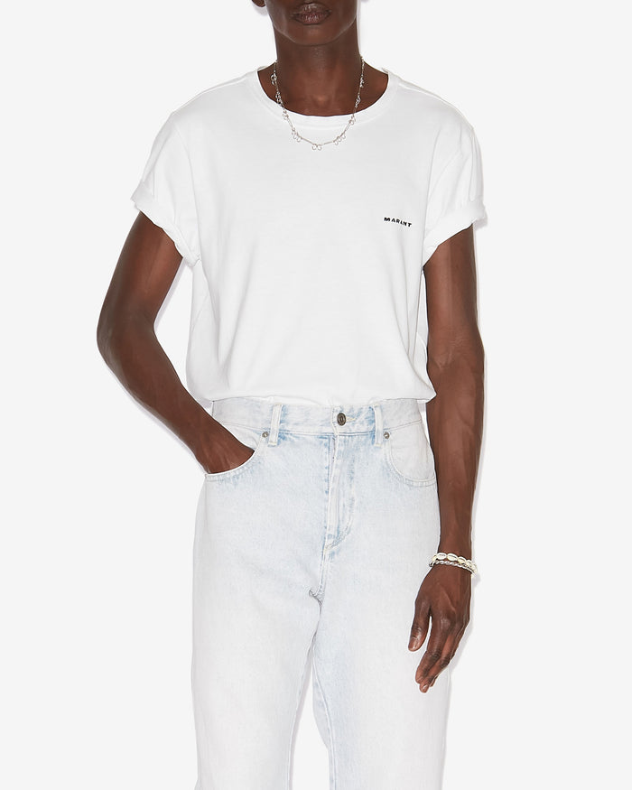 Isabel Marant T-Shirt Zafferh Homme Blanc