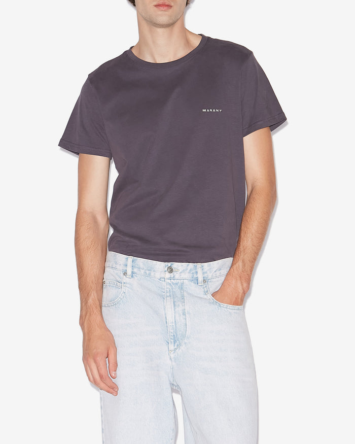 Isabel Marant T-Shirt Zafferh Homme Bleu Nuit