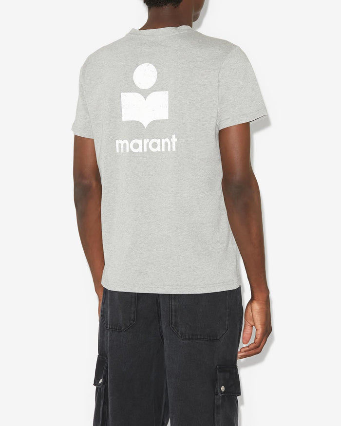 Isabel Marant T-Shirt Zafferh Homme écru Et Gris