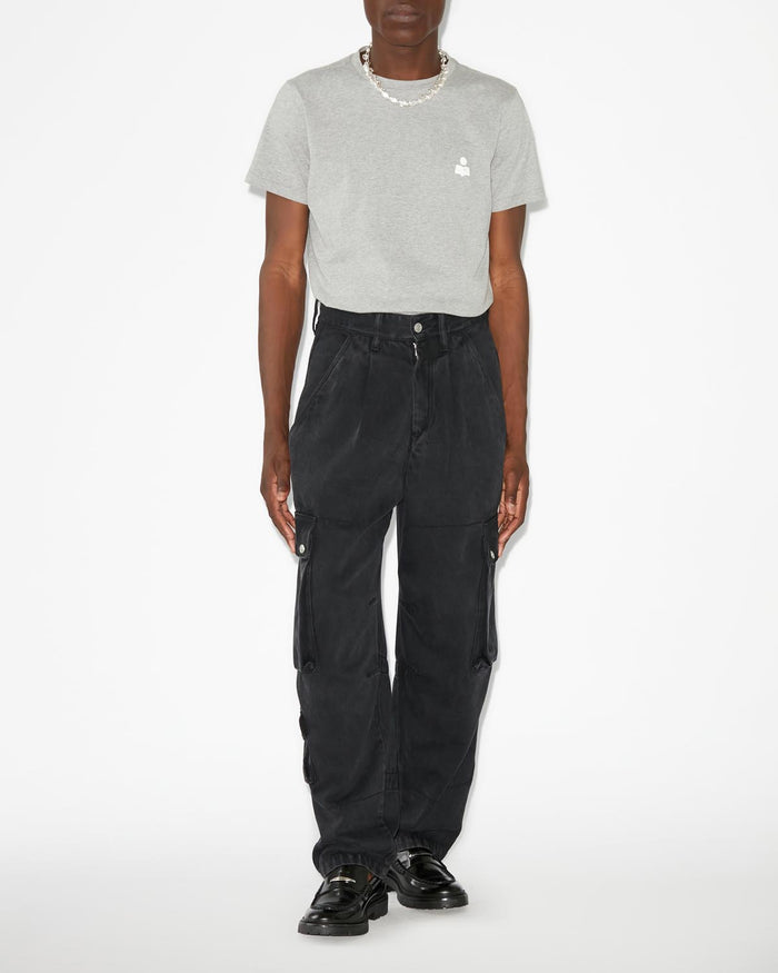 isabel marant T-Shirt Zafferh Homme écru et gris