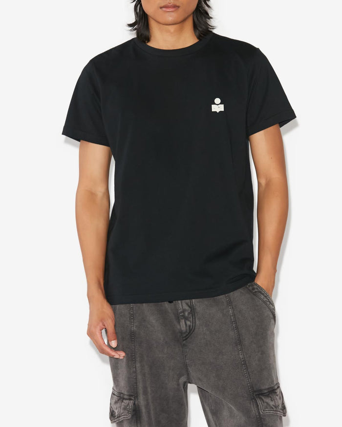 Isabel Marant T-Shirt Zafferh Homme Noir Et écru