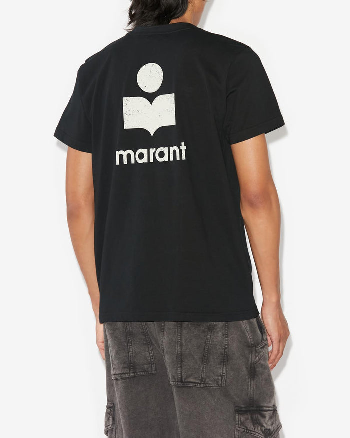 Isabel Marant T-Shirt Zafferh Homme Noir Et écru