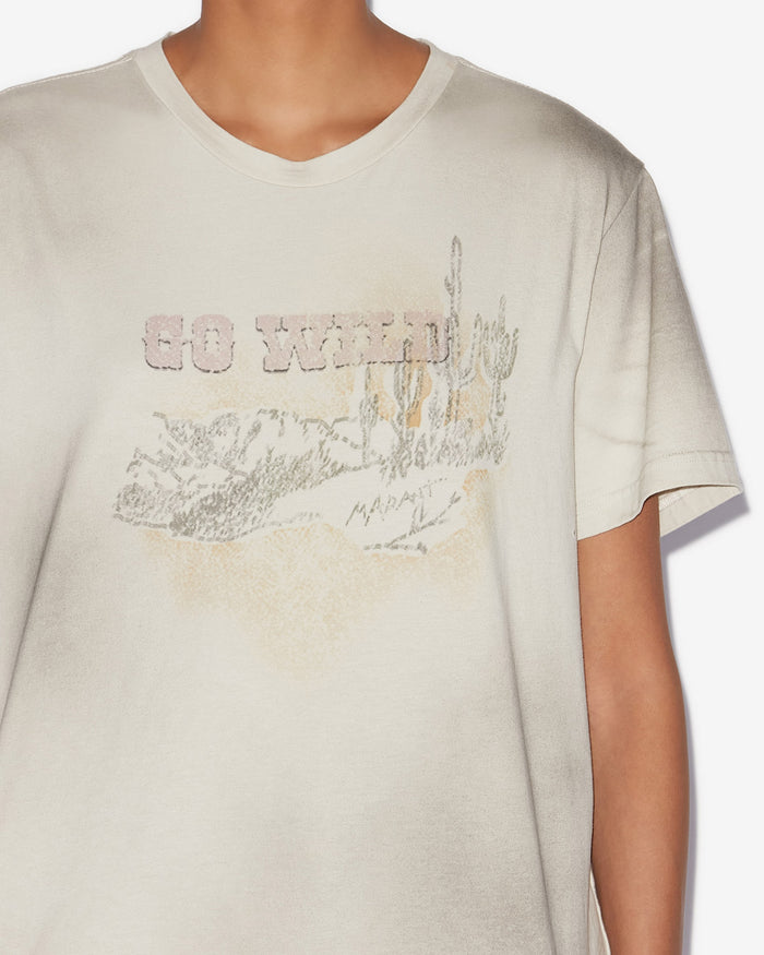Isabel Marant T-SHIRT ZAOF Femme Beige