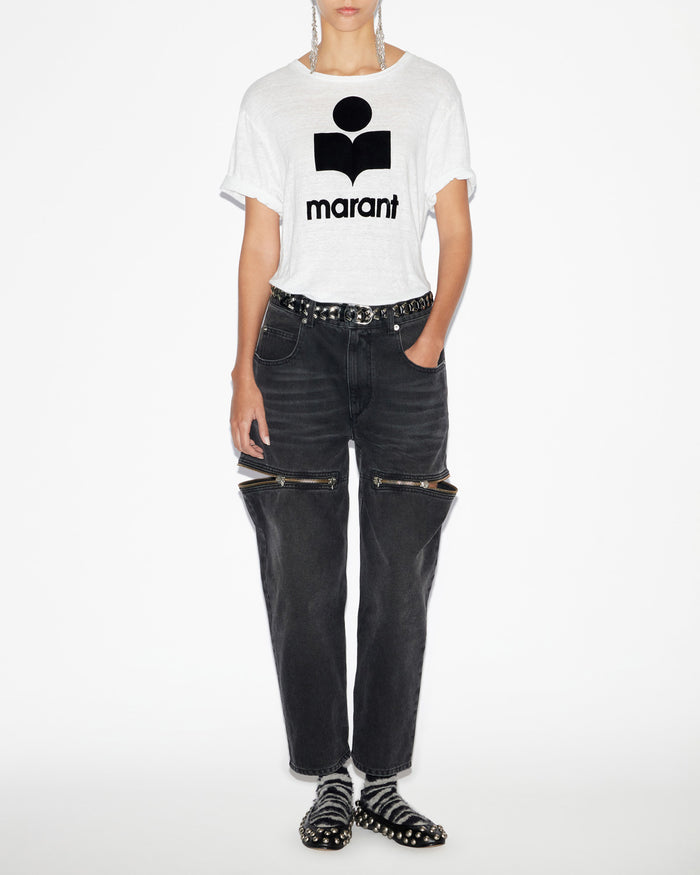 isabel marant T-Shirt Zewel Femme blanc