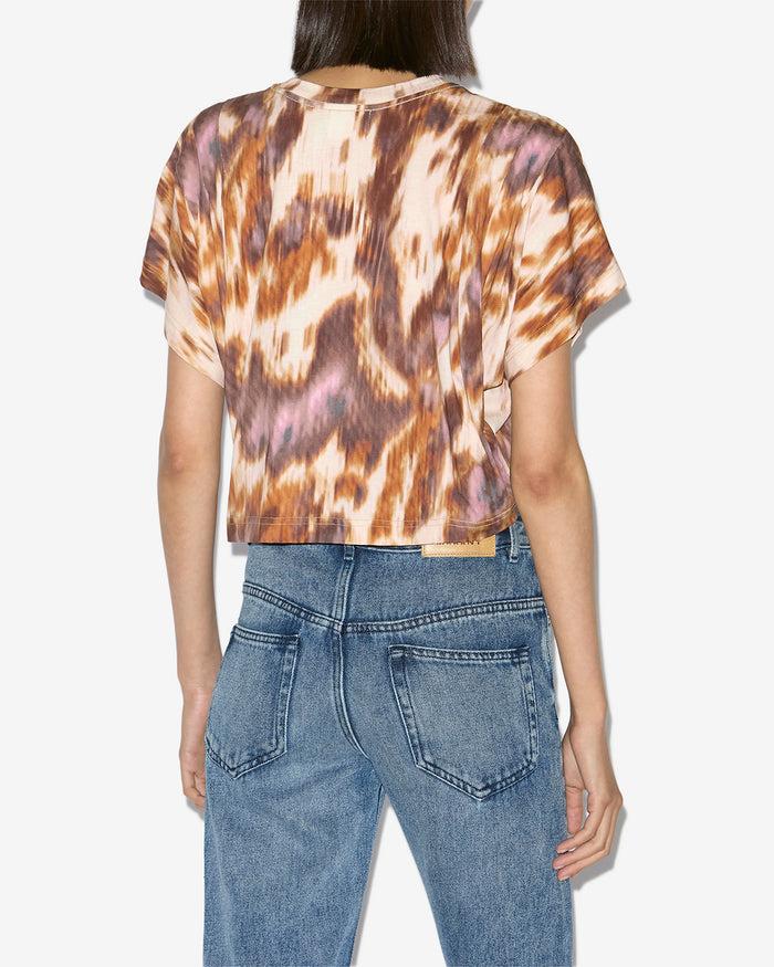 Isabel Marant T-SHIRT ZILIA Femme écru-ocre