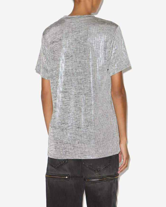 Isabel Marant T-shirt Zoeline Femme Gris-argenté