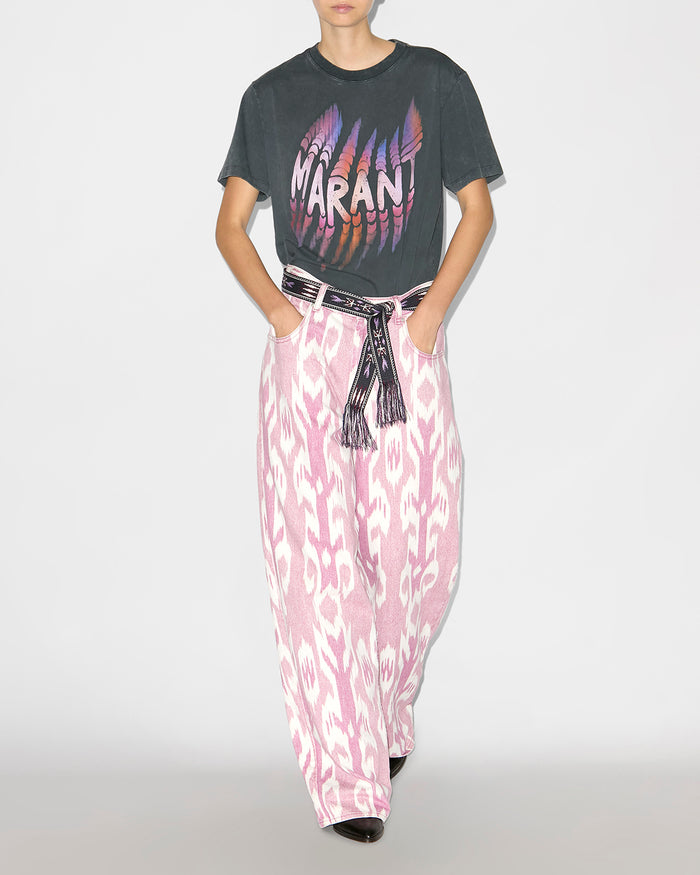 isabel marant T-SHIRT ZOELINE Femme noir délavé